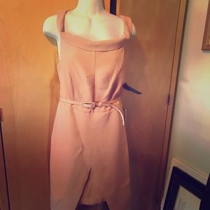 NY&CO Eva Mendez Fitted Dress size 4 peach color